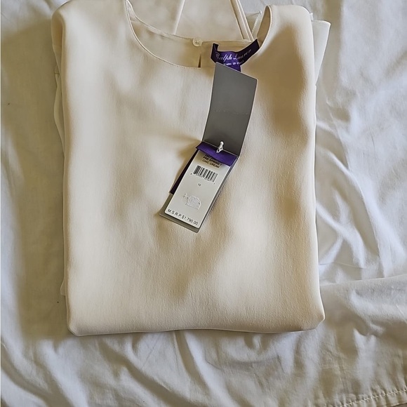 Ralph Lauren Purple Label Cream Silk Blouse 100% Silk - Picture 2 of 6